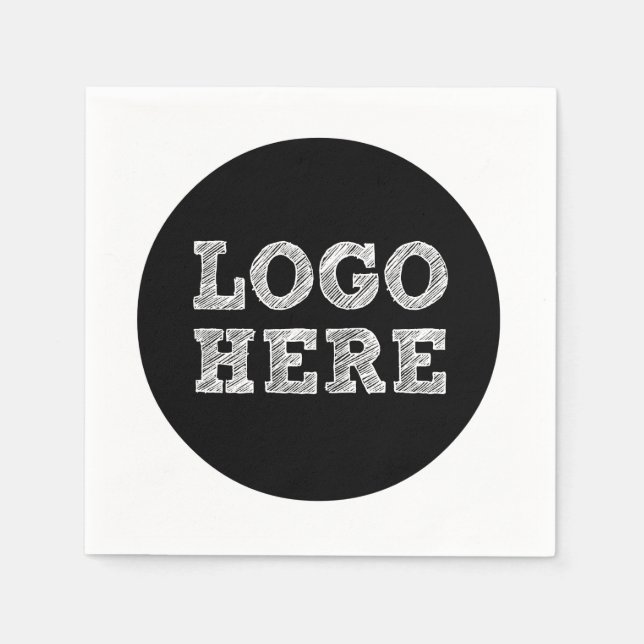 Serviette En Papier Logo ici (Devant)