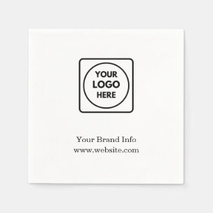 Serviette En Papier Logo personnalisé Marque d'entreprise moderne mi