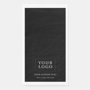 Serviette En Papier Logo personnalisé promotionnel d'entreprise à marq