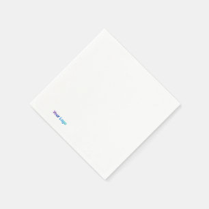 Serviette En Papier Logo personnalisé simple et élégant ici société t