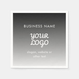 Serviette En Papier Logo promotionnel moderne & Texte Couleur modifi