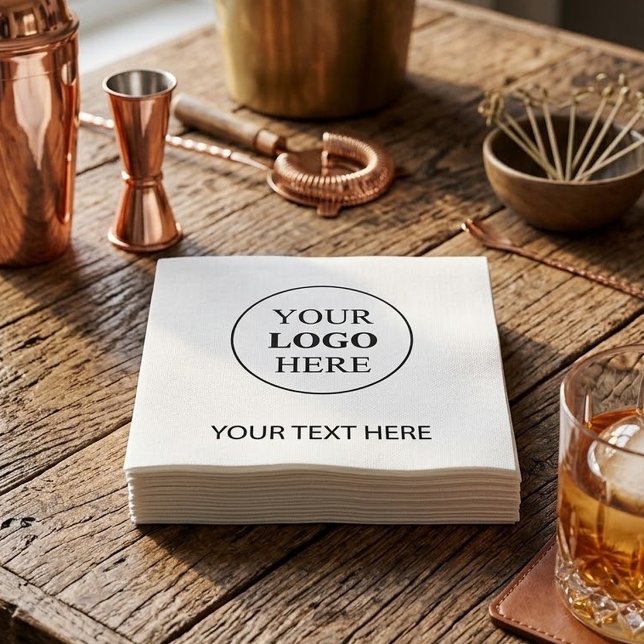 Serviette En Papier Logo Promotionnel Personnalisé – Aucune Commande M (Créateur téléchargé)