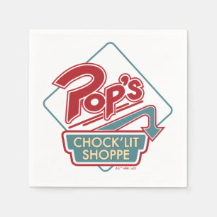 Serviette En Papier Logo rouge de la boutique Pop's Chock'Lit