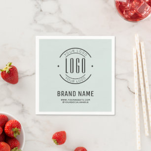 Serviette En Papier logo société commerciale de marque personnalisée m