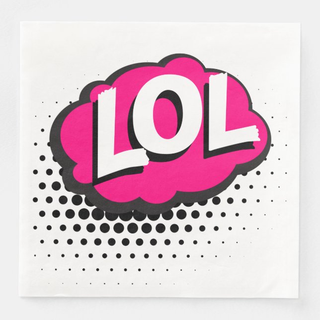 SERVIETTE EN PAPIER LOL (Devant)