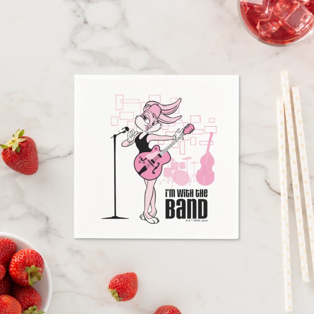 Serviette En Papier Lola Bunny Je suis avec le groupe (En situation)