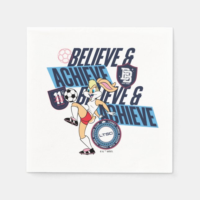 Serviette En Papier Lola Bunny LOONEY TUNES™ Soccer Club Graphic (Devant)