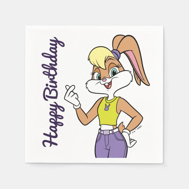 Serviette En Papier Lola Finger Heart (Devant)