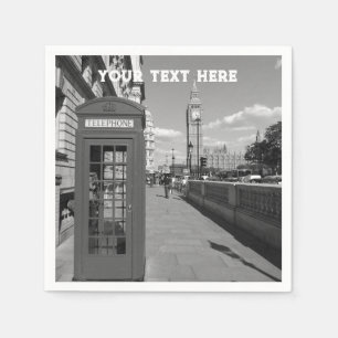 Serviette En Papier Londres Angleterre Royaume-Uni Big Ben UK Napkins