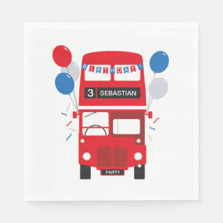 Serviette En Papier Londres Red Bus personnalisées serviettes en papie