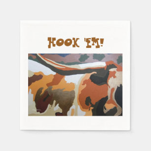 SERVIETTE EN PAPIER LONGHORN VW PARTY NAPKINS