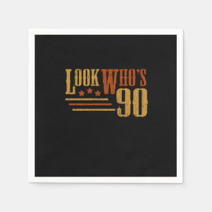 Serviette En Papier Look Whos 90 Years Old Funny 90th Birthday Gift