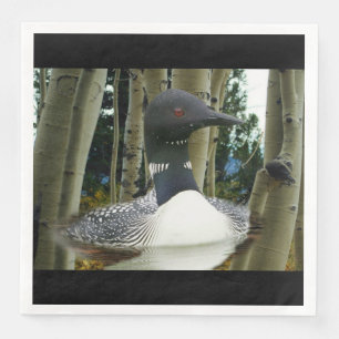 Serviette En Papier Loon sauvage