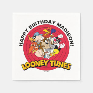 Serviette En Papier LOONEY TUNES™ Groupe de personnages   Anniversaire