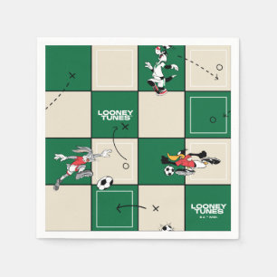 Serviette En Papier LOONEY TUNES™ Motif Grille de Football