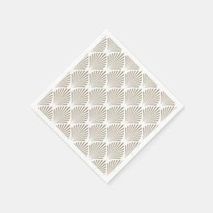 Serviette En Papier L'or élégant Shell modèlent