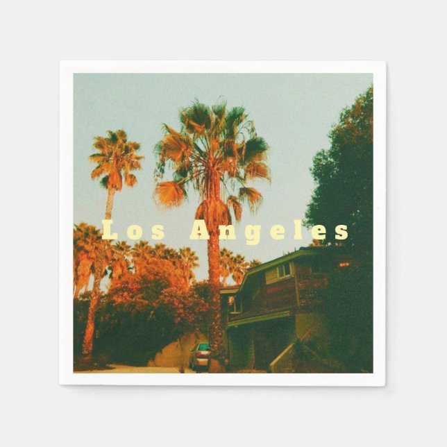 Serviette En Papier Los Angeles, Miracle Mile, West Hollywood (Devant)