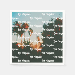 Serviette En Papier Los Angeles, souvenir de voyage à West Hollywood