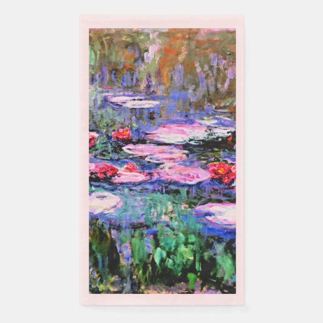 Serviette En Papier Los Nenufares par Monet (Devant)
