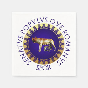 Serviette En Papier Loup de Capitoline