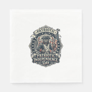 Serviette En Papier Loup-garou patriotique Patriote Horreur Monstre Pa