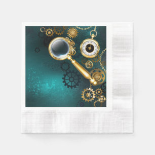 Serviette En Papier Loupe en style Steampunk