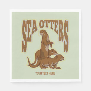 Serviette En Papier Loutres de mer