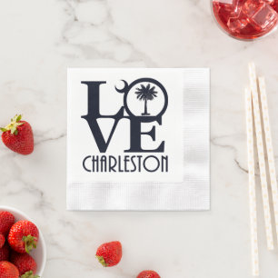 Serviette En Papier LOVE Charleston Caroline du Sud