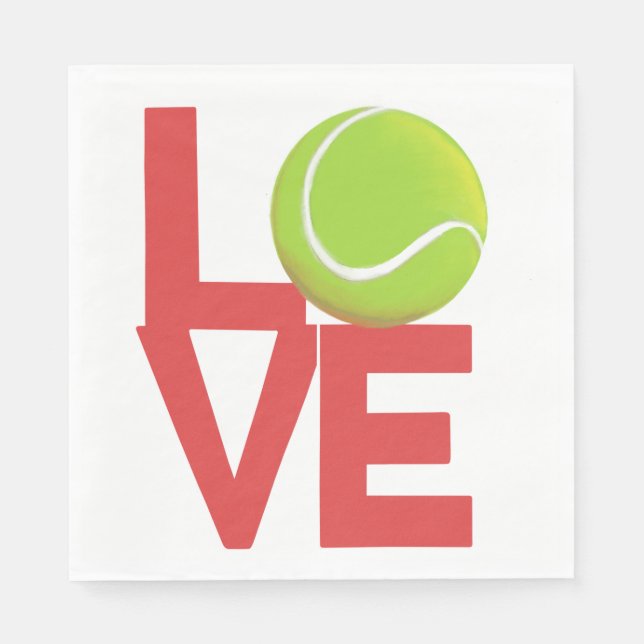 Serviette En Papier Love Cocktail Napkins (Devant)