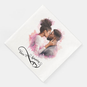 Serviette En Papier Love - Cocktail Standard Napkins