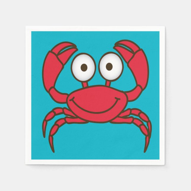 Serviette En Papier Love Crab (Devant)