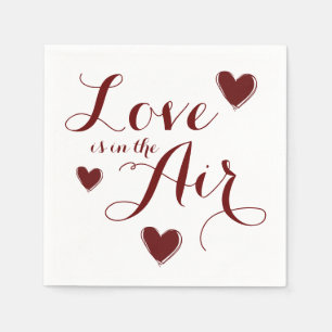 Serviette En Papier Love Hearts Mariage Papier Napkin Set