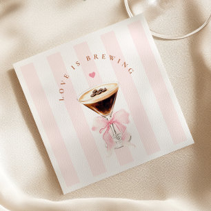 Serviette En Papier Love is Brewing Baby Shower Mariage