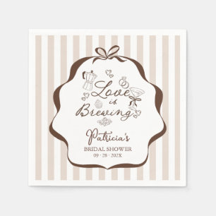 Serviette En Papier Love Is Brewing Espresso Martini Enterrement de Vi
