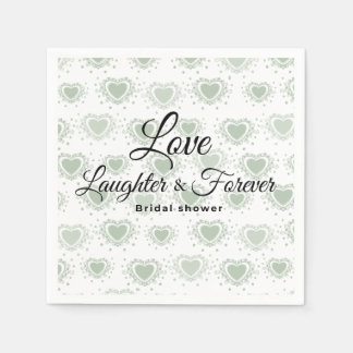 Serviette En Papier Love laughter and forever paper napkins