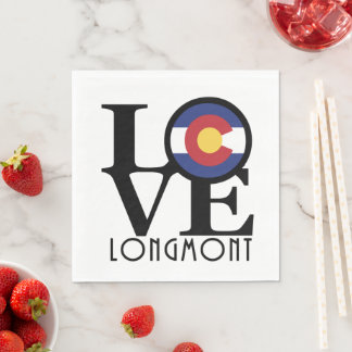 Serviette En Papier LOVE Longmont Colorado