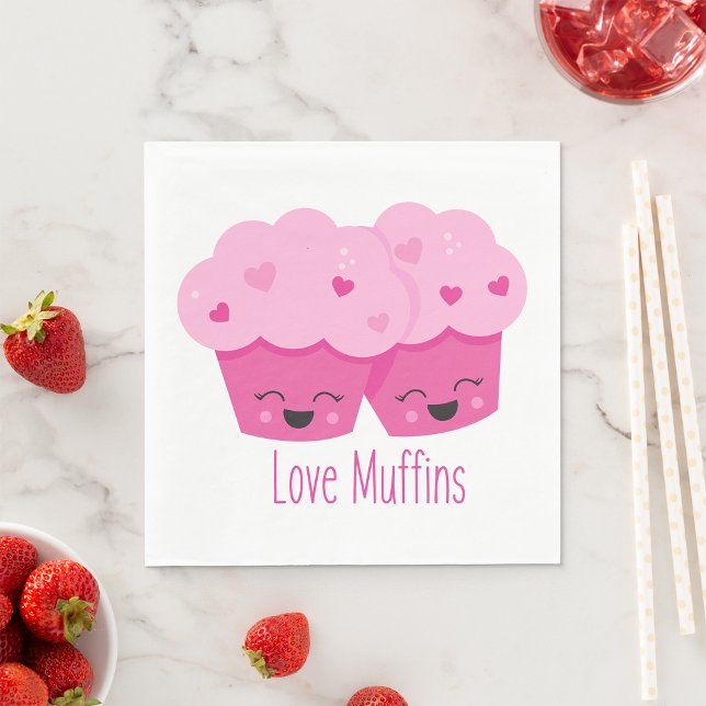 Serviette En Papier Love Muffins (Créateur téléchargé)
