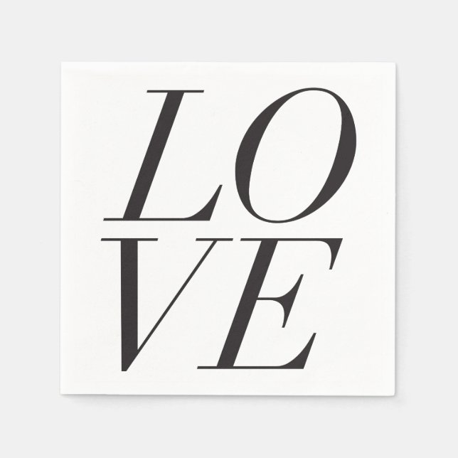 Serviette En Papier Love Napkins (Devant)