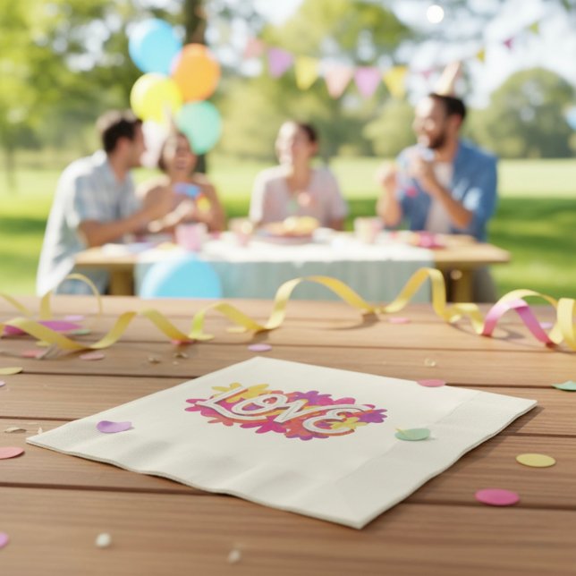 Serviette En Papier LOVE Napkins (Créateur téléchargé)