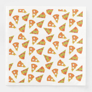 Serviette En Papier Love Pizza