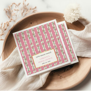 Serviette En Papier Love Shack Fiance Garden Tea Party Fête des mariée