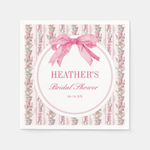 Serviette En Papier Love Shack Vintage Rose Fête de Mariage
