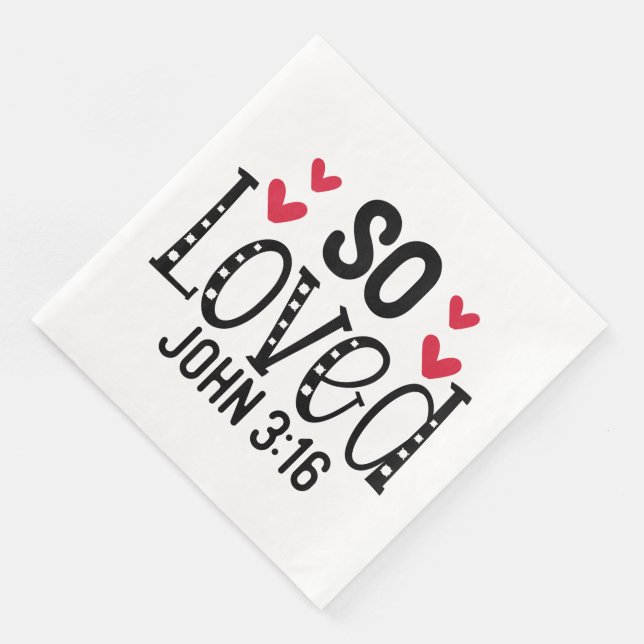 Serviette En Papier Loved - Standard Cocktail Napkins (Coin)