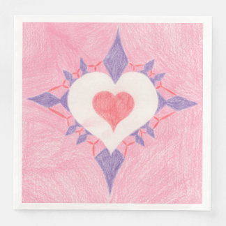 Serviette En Papier Lovely Heart