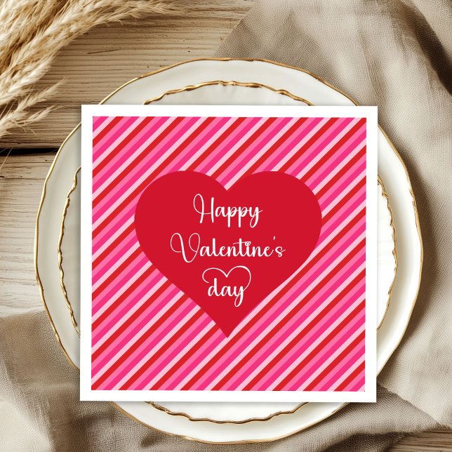 Serviette En Papier Lovely Hearts Valentine’s Day Table Napkins (Lovely Hearts Valentine’s Day Table Napkins)