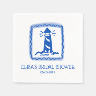 Serviette En Papier LoveNotes from Sea Lighthouse Fête des mariées PER