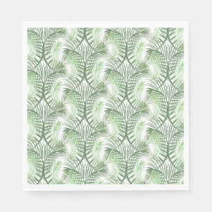 Serviette En Papier Luau Palm Tropical Feuille