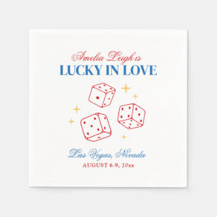 Serviette En Papier Lucky In Love Casino Bachelorette Week-end