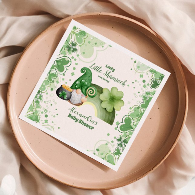 Serviette En Papier Lucky Little Shamrock Baby shower (Créateur téléchargé)