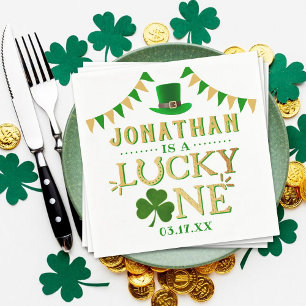 Serviette En Papier Lucky One St. Patrick's Day 1er anniversaire